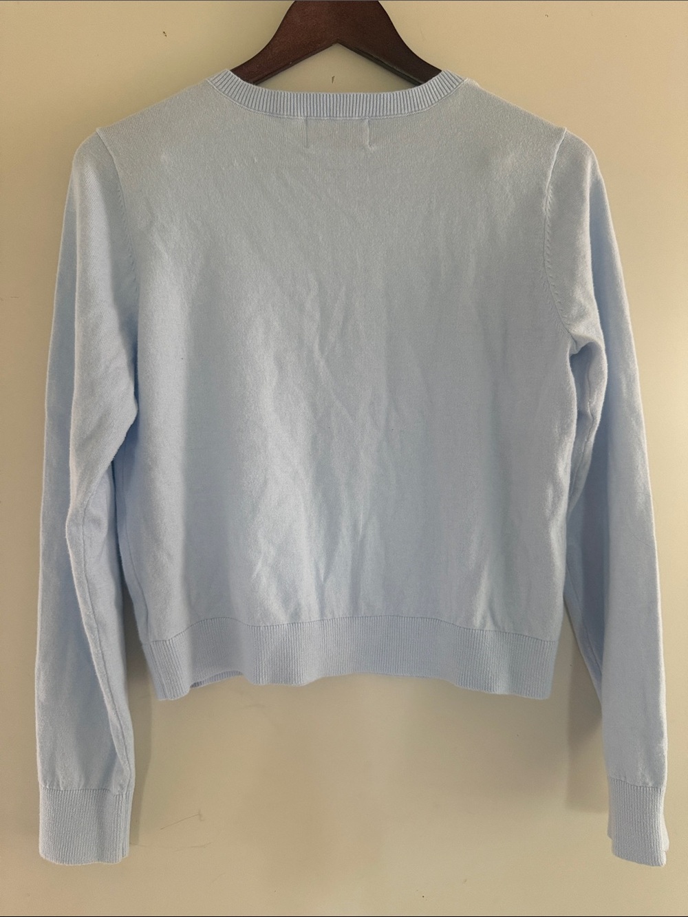 Old Navy Women’s Pale Blue So-Soft Button-Up Crewneck Cardigan Sz M EUC - Picture 4 of 4
